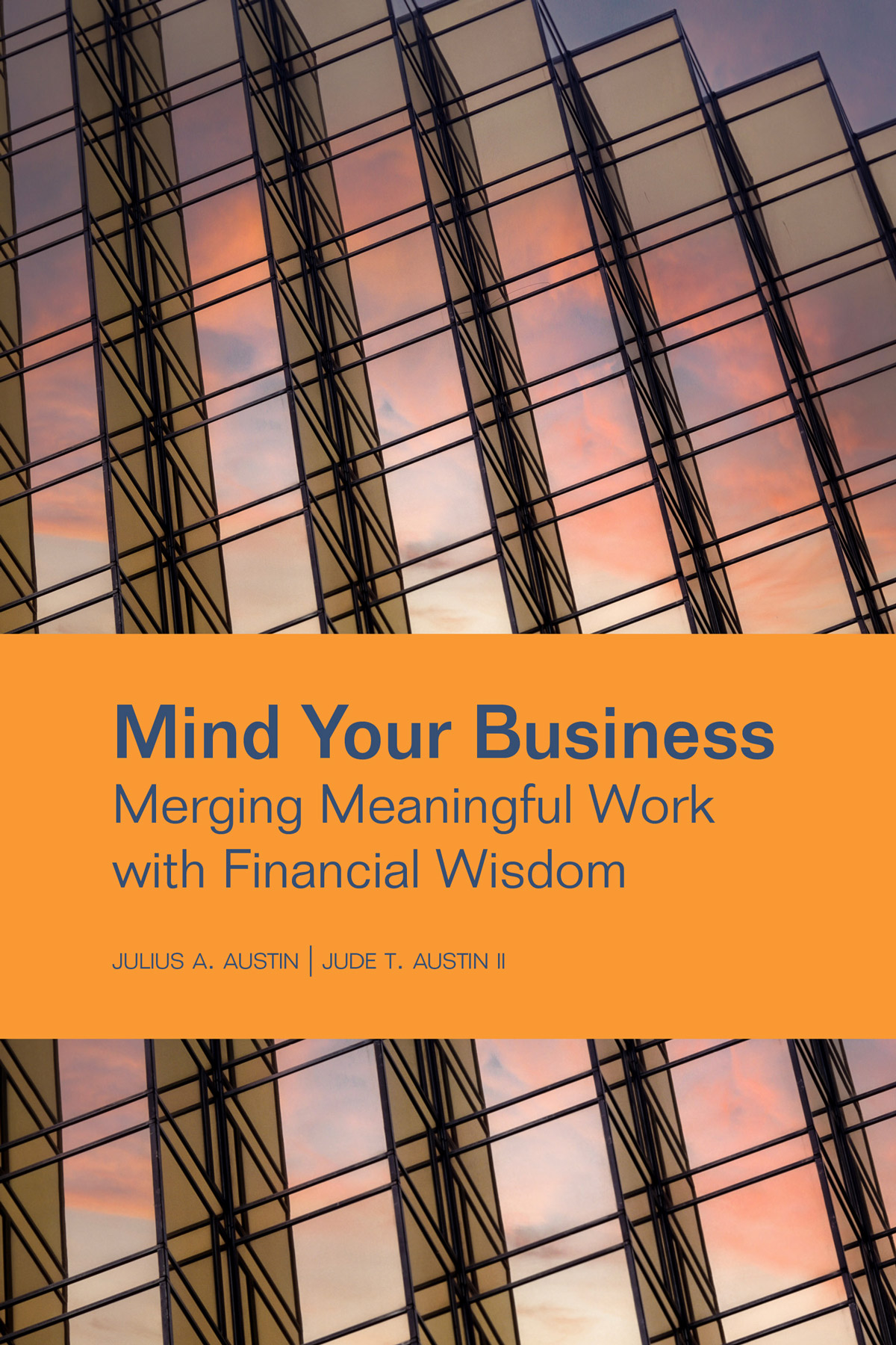Mind Your Business front cover with background image of a glass covered building reflecting clouds