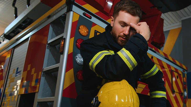 Treating fire rescue professionals