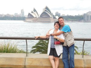 Gregory Moffatt and his wife in Sydney